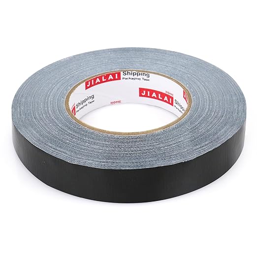 JIALAI HOME Black Duct Tape, 1 inch x 60 yds, HeavyDuty, Flexible, No Residue, All-Weather Waterproof Tape, UV Resistant for Crafts & Home Improvement