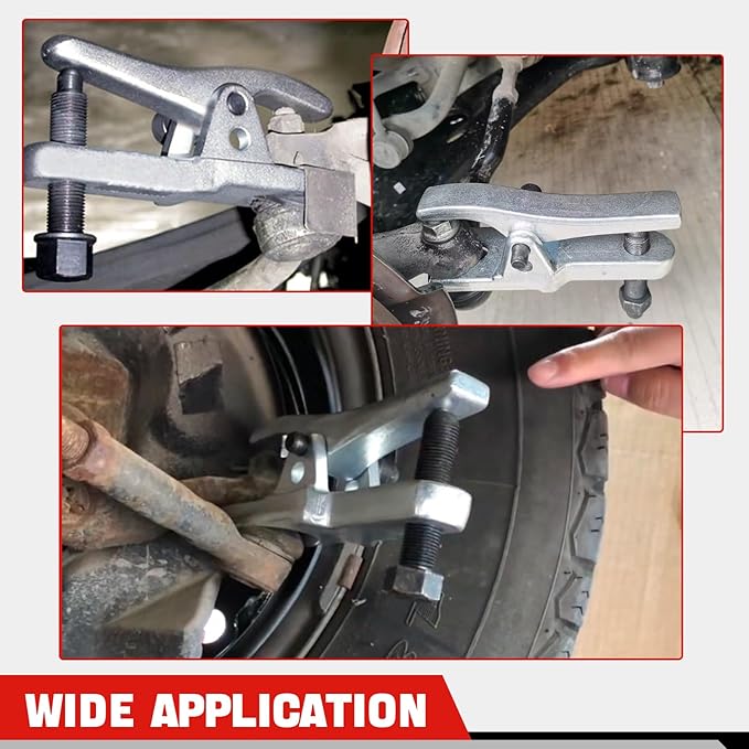 DASBET Ball Joint Separator Tool Kit Ball Joint Splitter Ball Joint Removal Tool Tie Rod Removal Tool Tie Rod Pitman Arm Puller for Front End Service on Most Cars, Trucks, ATVs
