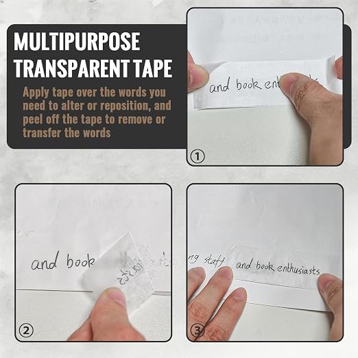 Archival Safe Acid-Free Book Repair Tape, Thin and Invisable, Waterproof | Paper Page Safe No Residue, for Library, Old Books,Broken Pages, 1260 inch Length x 1 & 2 inch