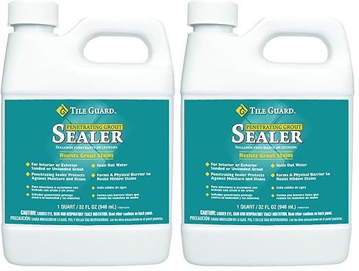 Homax Grout Sealer, 32 oz, Silicone Grout Sealer, Tile Guard (Pack of 2)