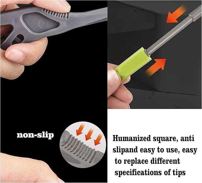 2 pieces 3-IN-1 Caulk Tool for Removal and Applicationl, Suitable for precision machining tools in bathrooms, kitchens, and other areas