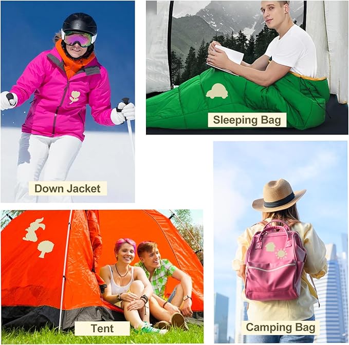 Self-Adhesive Nylon Patches Tent Repair Kit – Outdoor Gear Tenacious Repair Tape, Waterproof Fabric Patches for Clothes, Tent, Down Jacket, Backpack (45pcs, Beige