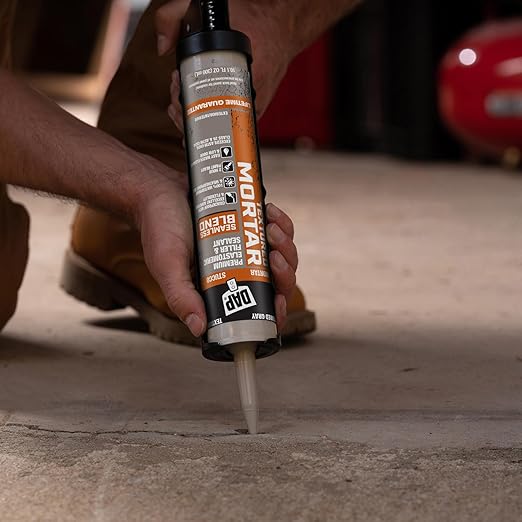 DAP Textured Mortar Premium Elastomeric Latex Filler & Sealant, Gray, 10.1 Oz (7079810082) (Pack of 12)