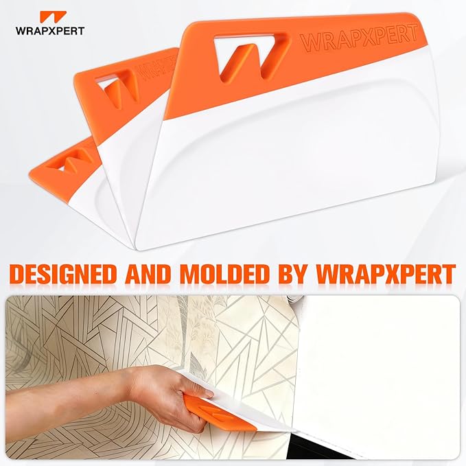WRAPXPERT Wallpaper Smoothing Tool, Wallpaper Squeegee for Peel and Stick, 7.87 Inch Smoothing Squeegee Smoother for Wall Paper Applying, Adhesive Contact Paper, Backsplash, Window Film Installation