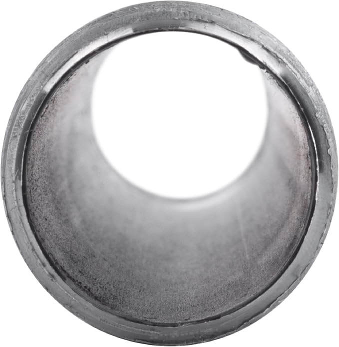 Pipe Decor 1/2" x 5" Malleable Cast Iron Pipe Nipple, Pre Cut Connectors, Industrial Steel Grey Fits Standard Half Inch Black Threaded Pipes Nipples and Fittings, Vintage DIY Furniture, 10 Pack