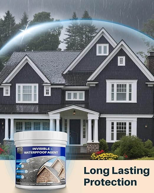 Waterproof Sealant 17.6oz Clear, Transparent Waterproof Coating Water-Based Invisible Agent Roofs, Walls, Garden, Terraces Indoor & Outdoor