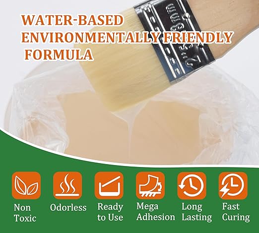 Waterproof Sealant 70oz, Transparent Waterproof Coating for Roof, Floor, Window, Bathroom, Concrete,Wood, Invisible Water Proof Agent&Foundation Leak Repair Adhesive for Indoor/Outdoor Use Water-Based