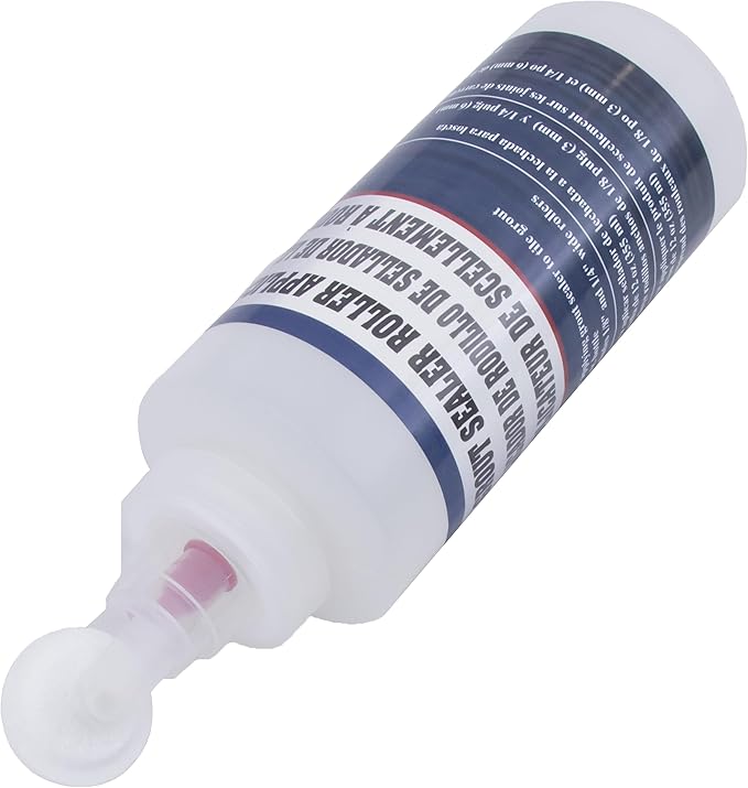 Marshalltown Grout Sealer Applicator Bottle, 12 oz Roller Bottle with 1/8 Inch and 1/4 Inch Wide Rollers, Grout Sealer Applicator Tool for Tile, Grout Roller Applicator, SBR