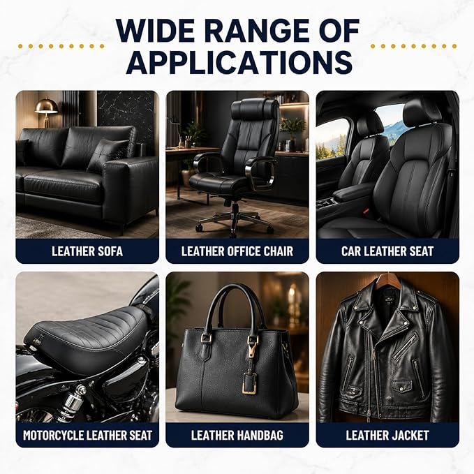 CHEIGHY Self Adhesive Leather Repair Patch for Furniture with Advanced PU 17X79 inch Leather Repair Kit for Couches Sofa Vinyl Repair Kit for Car Seats, Chairs, Shoes (Black)