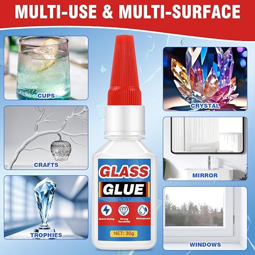Super Glue, Super Glue All Purpose with Built-in Brush Applicator,130ml Quick Dry Waterproof Adhesive, Superglue for Shoes, Wood, Leather, Rubber, Plastic, Metal (130, Milliliters)