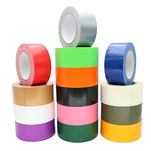 Heavy Duty Duct Tape 2 Inch X 33 Yards, 8.5 Mil Thickness, Multi Purpose Brown Duct Tape, No Residue, Waterproof and Tear by Hand - for Repairs, Industrial, Professional Use