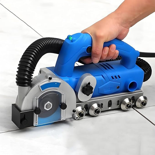 Electric Grout Removal Tool, Tile Grout Remover Machine with 9000RPM & Diamond Blade for Cleaning Grout Between Tiles, Floor DIY Regrouting Tool 220V