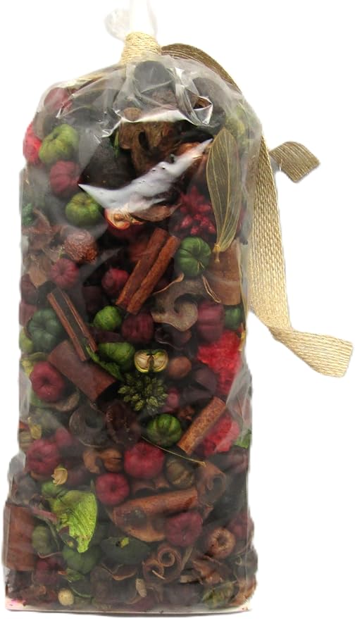 Shoots, Roots & Leather Boots Barnyard Apple Cinnamon Botanical Handcrafted Potpourri – 5 Cup Bag with 5ml Starter Refresher Oil – Rustic Bowl Filler Fragrance