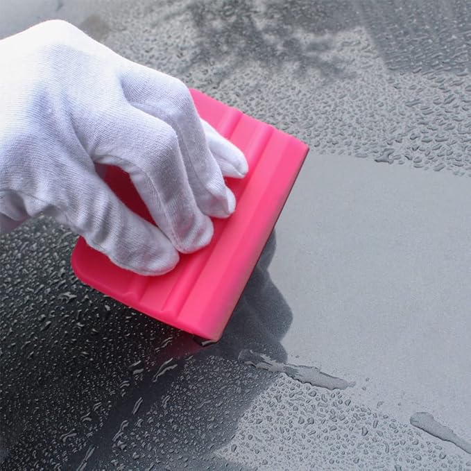 Gebildet PPF Squeegee Soft Silicone Rubber Scraper,Vinyl Wrap and Window Tint Windshield Glass Cleaning Squeege,Anti-Scratch TPU Coating Scraper for Car Vinyl Paint Protection Film Installation