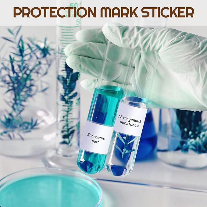 Zonon 1000 Pcs Label Protector Back to School Clear Labels Stickers Wafer Seals Waterproof Labels Library Supplies for Protecting Barcodes, Numbers and Stickers (3.14 x 1.18 Inch,Rectangle)