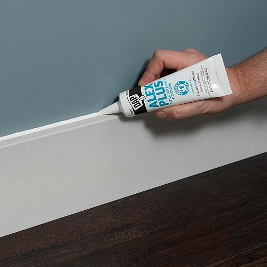 DAP Alex Plus Acrylic Latex Caulk, White, 2.8 oz (7079800956)