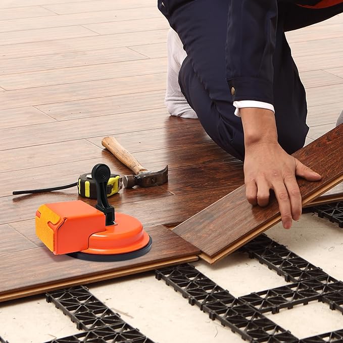 Floor Gap Fixing Tool - Enhanced Suction Cup & Sticky Pads for Laminate, Vinyl, Wood Floor Repairs - Durable, Compact, Efficient Repair Kit
