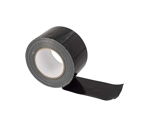 GTSE Wide Duct Tape, Black, 4 Inches x 55 Yards (164 ft), Heavy Duty, Waterproof Repair Tape for Indoor or Outdoor Use, 1 Roll