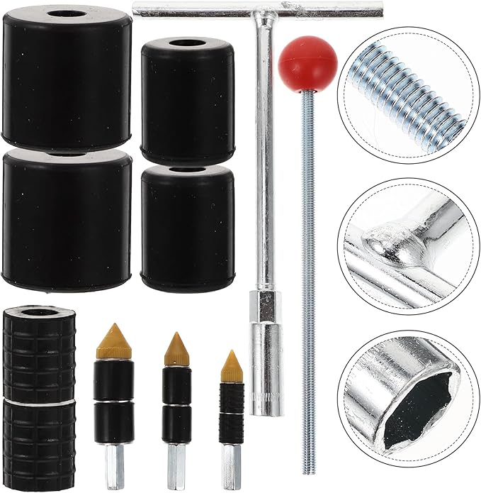 Uonlytech Water Stop Needle Plumbing Tool Kit with Wrench Stainless Steel Hot Melt Water Stop Pins for Fast Pipe Leak Repair Includes 1/2 3/4 1 Inch Pins