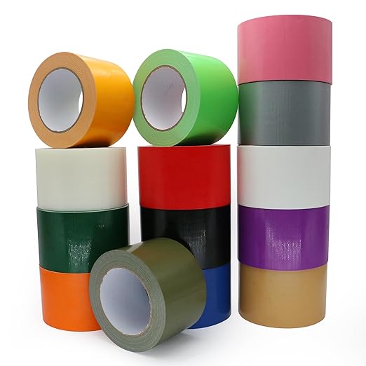 Heavy Duty Duct Tape 3 Inch X 33 Yards, 8.5 Mil Thickness, Multi Purpose Yellow Duct Tape, No Residue, Waterproof and Tear by Hand - for Repairs, Industrial, Professional Use