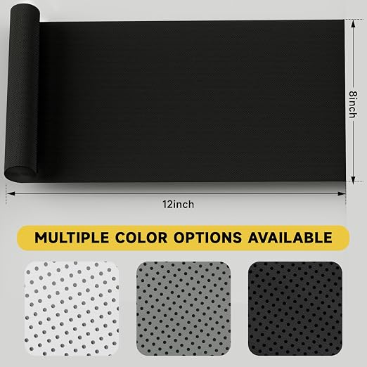 Leather Repair Patch, Breathable Perforated Strong Sticky Self Adhesive Repair Patch, DIY Leather Patches for Couches, Furniture, Sofa, Car, Chair (Black 8x12inch)