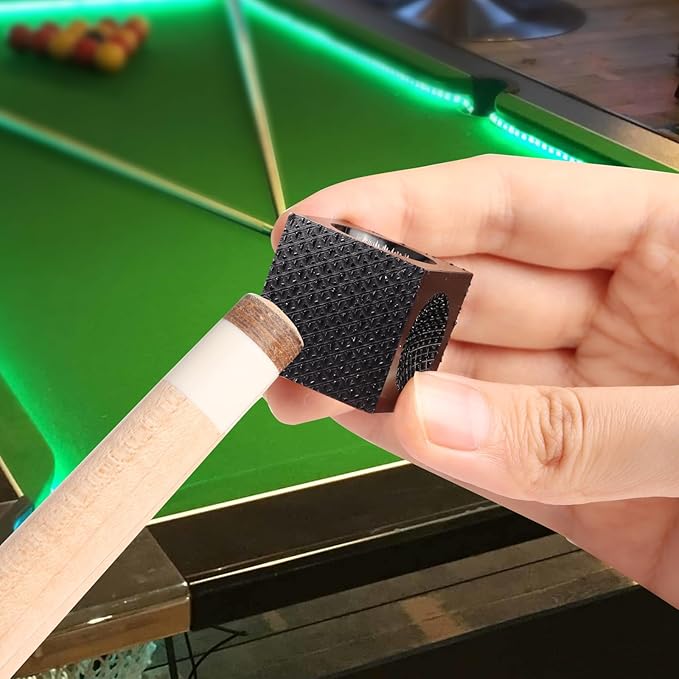 GSE Games & Sports Expert Billiard Pool Cue Tip Tool, Stick Scuffer/Shaper/Aerator/Joint Protector Tool, Billiard Accessories