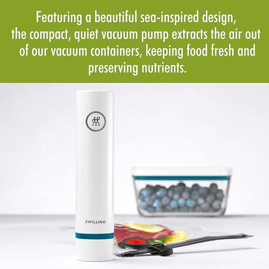 ZWILLING Fresh & Save Modern Handheld Food Saver Vacuum Sealer Machine Pump