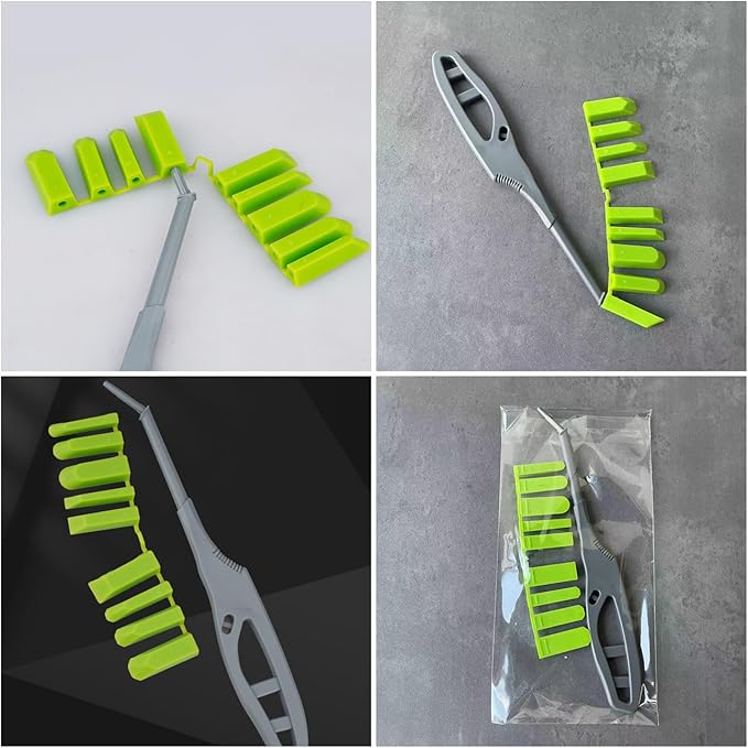 Silicone Caulking Tools Caulk Silicone Sealant Finishing Tool with 9 Rubber Tips Spreader Spatulas Applicator for Tight Spaces Kitchen Window Sink Tile Grout Windshield Adhesive Glass Glue