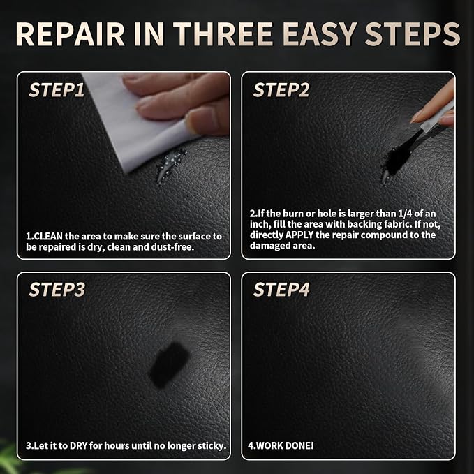 2026 New Advanced Leather Repair Gel, Upgrade Leather Repair Kit for Car Seat Vinyl Repair Kit, Professional Leather Repair Coloured Cream Gel, Multifunctional Couch and Jacket Repair Kit (A03)