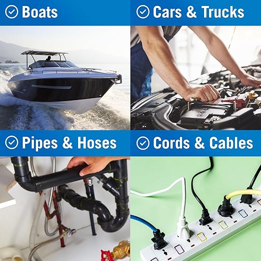 Better Boat Self Fusing Silicone Tape Waterproof White, Plumbing Tape for Leaks, Hose and Pipe Repair Tape, 1 in x 40 ft