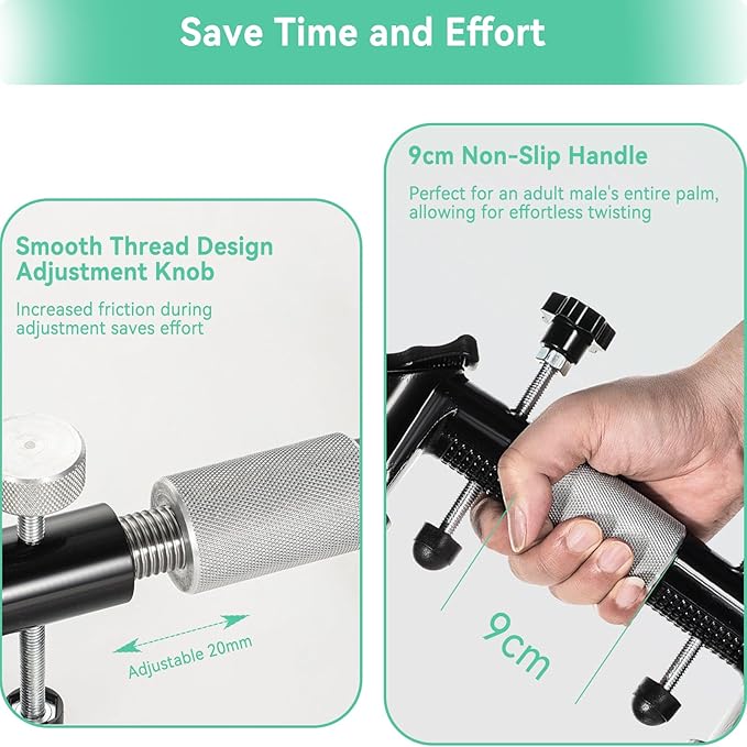 Laminate Floor Gap Repair Tool, Suction Cup Heavy Duty Aluminum Vacuum Glass Puller, Floor Gap Fixer Tool for Laminate, Granite, Marble, and Tile Installation (Black, Large)