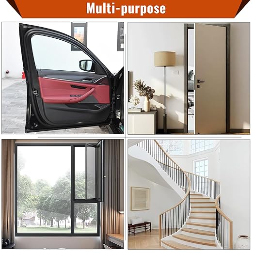 High Density Foam Tape - 2'' x 3/8'' x 13Ft Weatherproof Adhesive Prevent Condensation Heat Resistant Flame Retardant Weather Stripping Easy to Cut & Install & Remove for Car Doors Pipes Windows