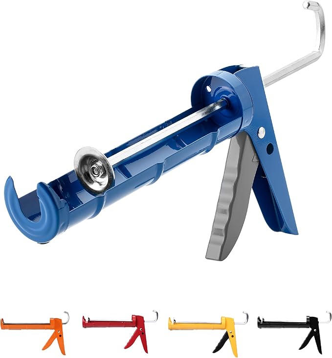 Bates- Caulking Silicone Gun, 10:1 Thrust Ratio, Hand Caulking Guns, No Drip