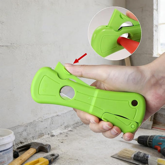 Sealant Nozzle Vutting Tool - Cut & Crimp Adhesive Nozzle Cutter with Case & 2 Replaceable Blades, Silicone Caulking Tube Snip Manual Cartridge Cutter Tool for Silicone Hose Glass Sealant