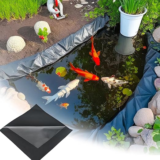 Pond Liner Seam Tape Single Sided, Waterproof Pond Repair Kit Butyl Rubber for EPDM PVC Outdoor Pond Liner Leak Repair Long-Lasting Easy to Apply
