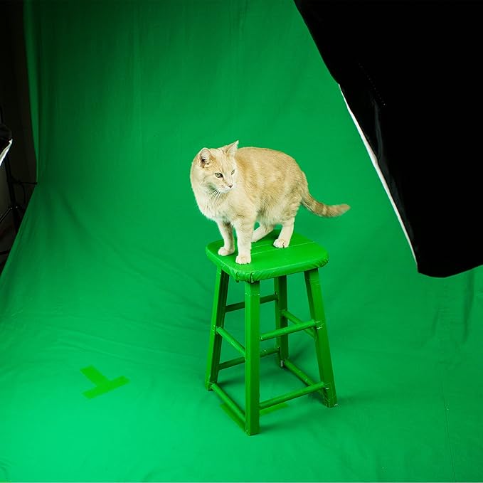 Green Screen Tape – Chroma Key Gaffer Tape for Photography, Video & Film – Non-Reflective Matte Finish, Residue-Free Removal, Strong Hold for Studio, Lighting & Background Setup (Green)