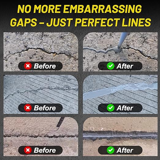 Concrete Crack Filler, Cement Crack Filler Outdoor, Waterproof Repair Sealant, Quick-Drying Sealing Adhesive, for Driveway, Walkway, Patio, Joint (1)