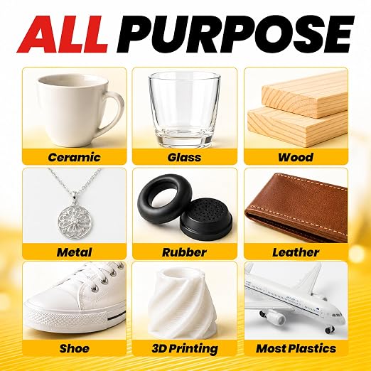 Thick Super Glue Gap Filling CA Glue for Wood Furniture Shoes Ceramic Plastic Glass Leather Metal Model, All Purpose Superglue for Woodworking, Crafts and Repairs, Clear Instant Cyanoacrylate Adhesive