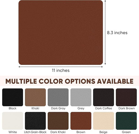 Leather Repair Patch Self Adhesive,8.3″ x 11″ Vinyl Patch Kit,Leather Repair Kit for Furniture,Car Seat,Couch,Office Chair.(Brown)