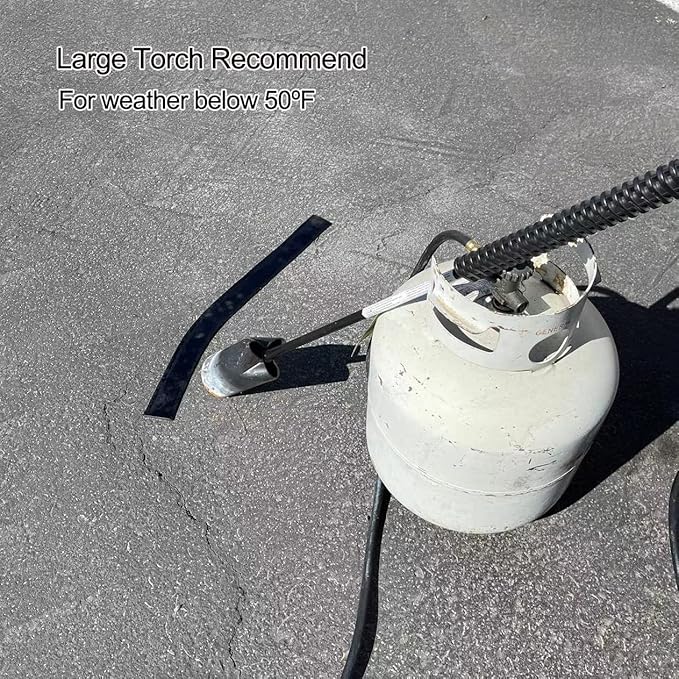 EWT Premium Asphalt Tarmac Parking lot Joint and Crack Sealer Repair Hot-Filler II BITUMEN TAPE 50 FT Long (3mm Thick) (3.8 in)