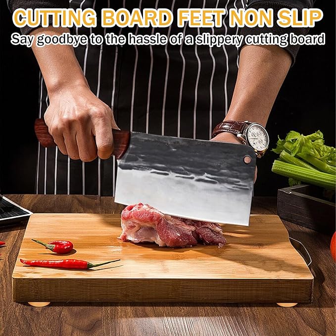 12 Pack Brass Cutting Board Feet with Non Slip Pads 1.18 x 0.39 Inch Gold Aluminum Alloy Legs with Silicone Pads & Screws Kit, Anti-Skid Stabilizers for Chopping Blocks, Furniture & Shelves
