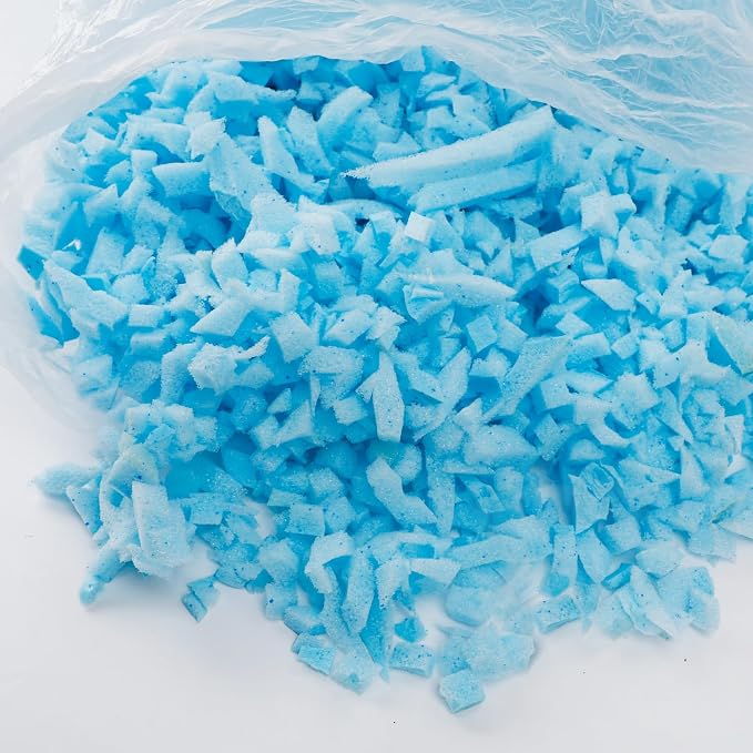 DR.DUDU 20 lbs Bean Bag Filler Foam, Shredded Gel Memory Foam Filling, Premium Soft and Comfortable Pillow Stuffing Foam for Couch Cushion Dog Bed Chair Arts Crafts Stuffed Animal