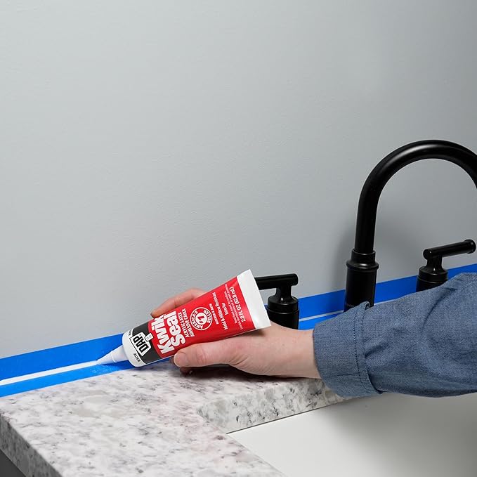12 Pack of 10.1 oz Dap 18002 Kwik Seal White Kitchen And Bath Adhesive Caulk