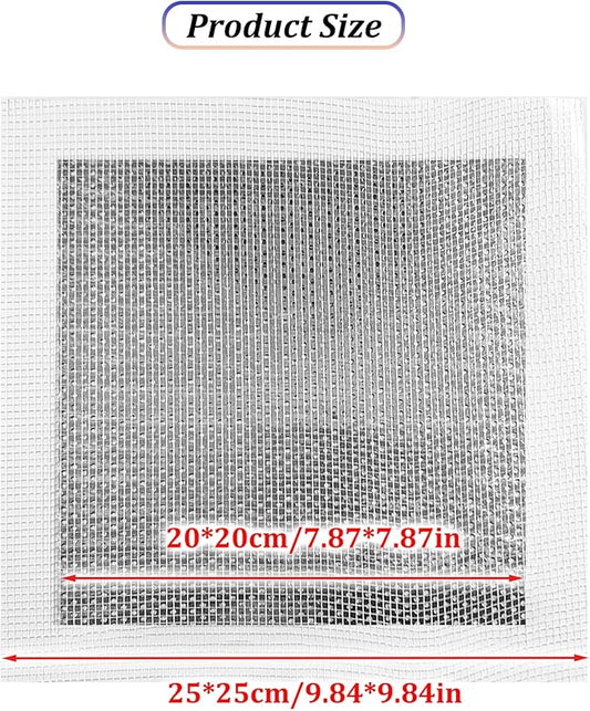 3 Pieces 7.87 Inch Wall Patch Repair, Drywall Repair Patch Self Adhesive Drywall Patch and Fiberglass Repair Kit, Heavy Duty Dry Wall Hole Repair Patch for Drywall Plasterboard (20 * 20 cm)
