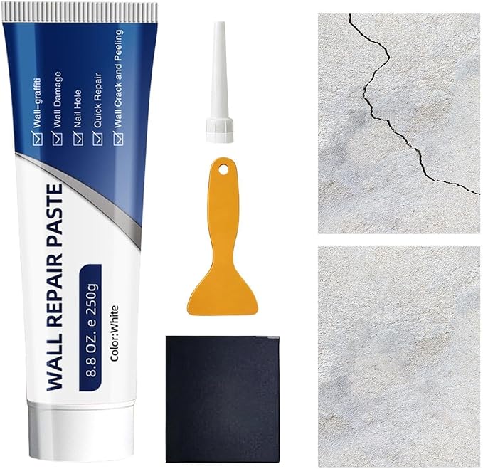 Wall Paste Repair - Mending Drywall Quick Drying Putty | Hole Repair,for Holes Cracks DIY Home Grout Tile Concrete Shower Floor Bathroom
