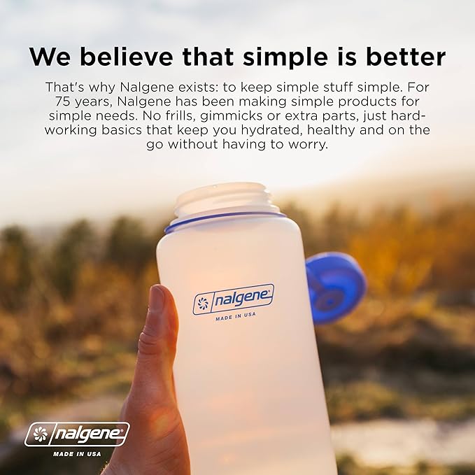 Nalgene Sustain Tritan BPA-Free Water Bottle Made with Material Derived from 50% Plastic Waste (using ISCC certified mass balance), 16 OZ, Wide Mouth, Jade (Pack of 6)