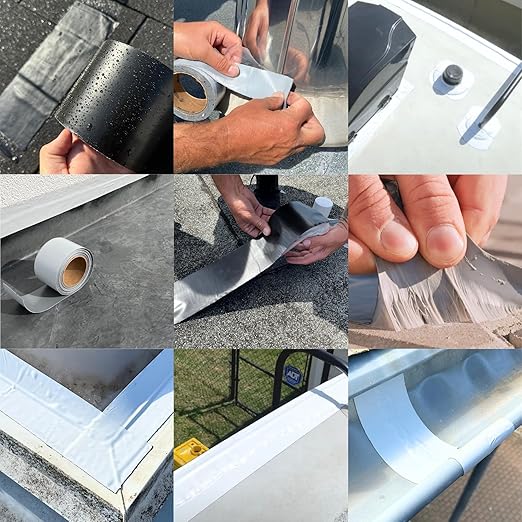 HSS RV Sealant Tape with MicroSealant - Waterproof Commercial Roofing Tape for Roof and RV Repair - UV- & Weatherproof - White - 4 inch x 50 ft.