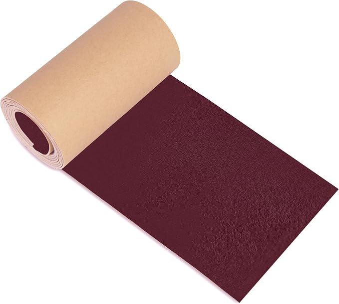 NPBAG Leather Repair Patch Kit 25 x 50 Inches, Self-Adhesive Leather Tape Upholstery Vinyl Sticker for Couches, Sofa, Furniture, Car Seats, Bags, Jackets (Crazy Horse)