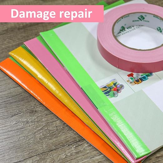 BOMEI PACK Heavy-Duty Duct Tape Pink, 1 inch by 30-Yards,3-Pack, Great for General-Purpose Use, Home Repairing, DIY Work, Auto Repair & Outdoor Activities