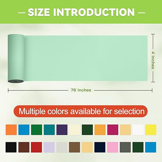 TIANLDD 4x78in Waterproof Repair Tape for Boat Covers,Tents,Tarp,RV Awning,Fabric Repair Tape(Mint Green)